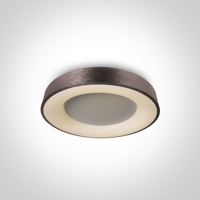 BRUSHED BROWN LED PLAFO 40W WW IP20 230V