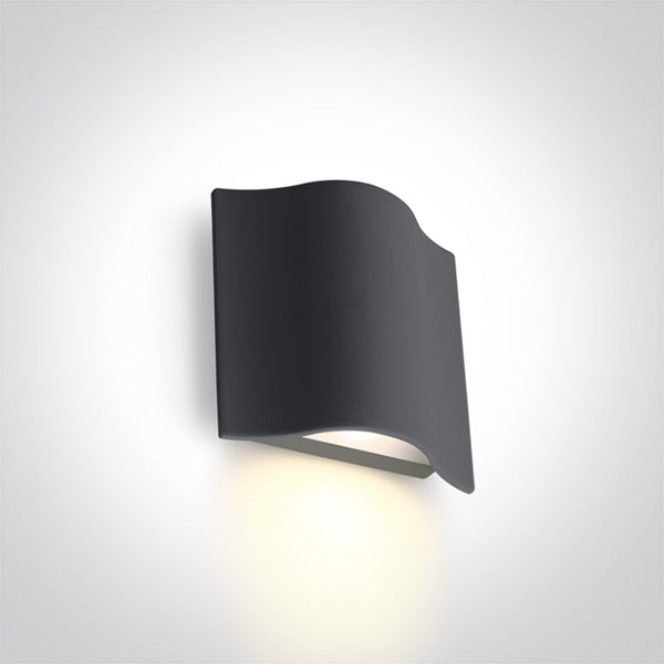 ANTHRACITE WALL LED 6W WW IP54 230V